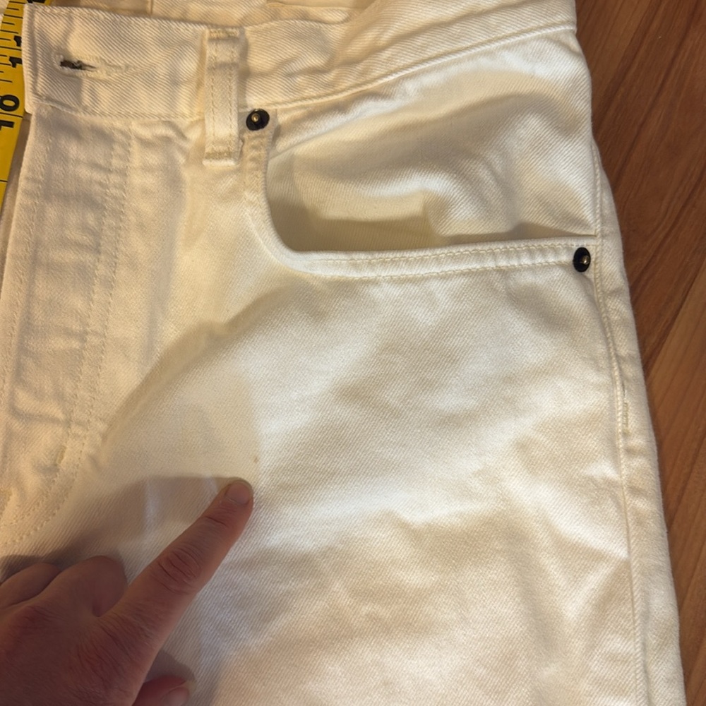 Nili Lotan Juliet Women's White (cream) Jeans, size 29. **hemmed** - Picture 8 of 12